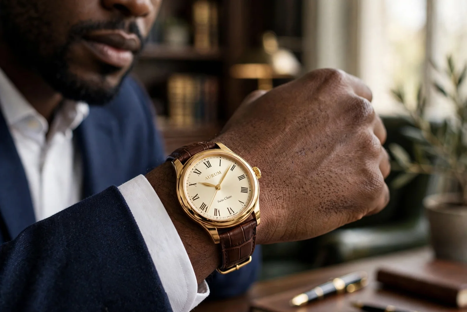 Aurum Swiss classic watch
