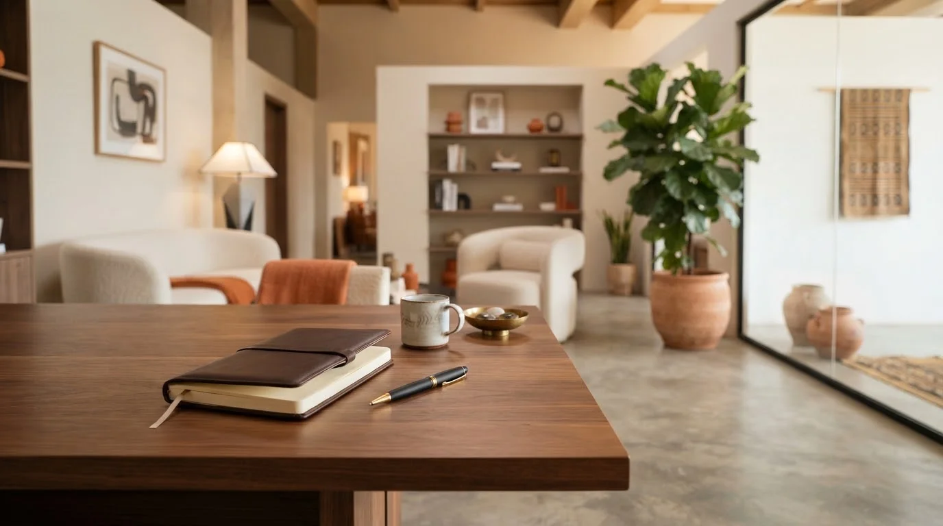 A premium lifestyle scene representing Bancostore's products and opportunity